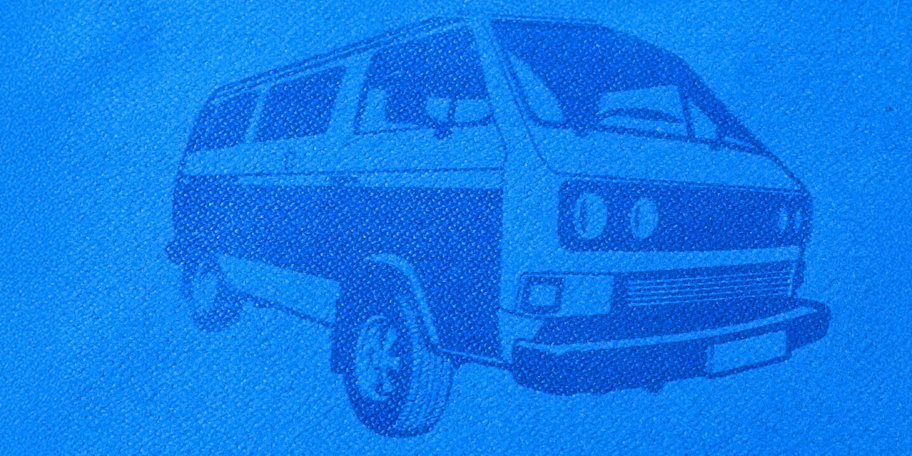 Ręcznik z grawerem bus t3